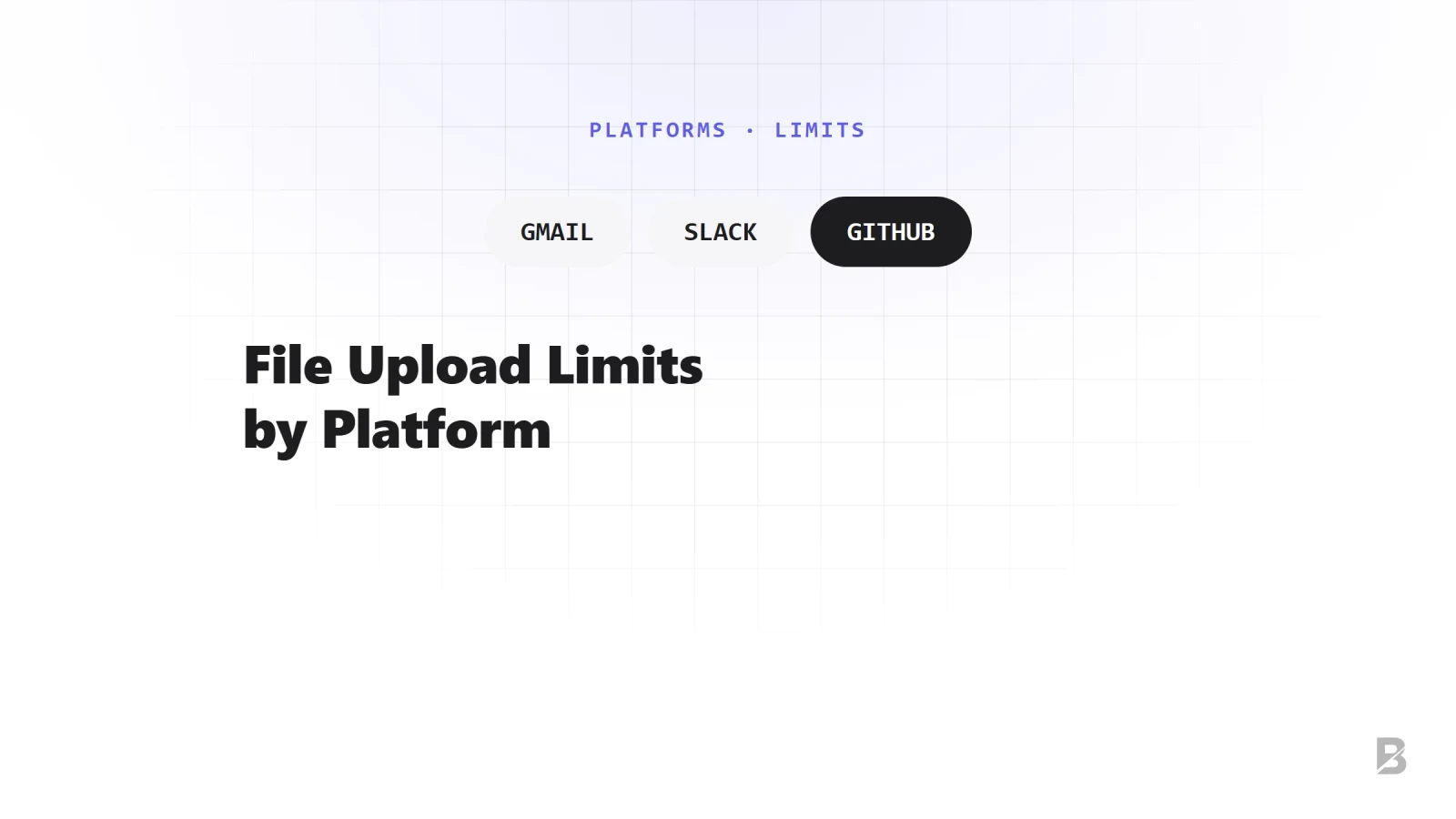 File Upload Limits by Platform: The Complete 2026 Reference